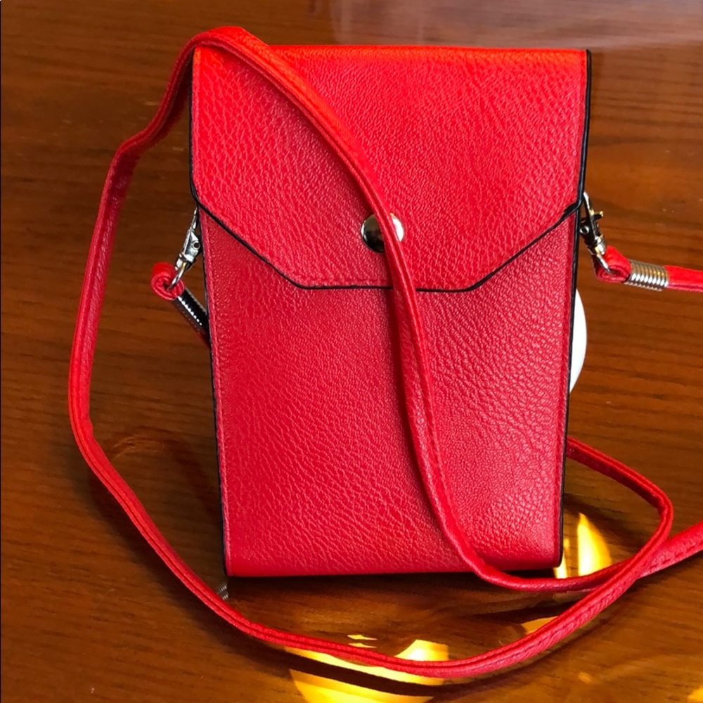 Red Mini Cross Body Bag for Phone and Essentials